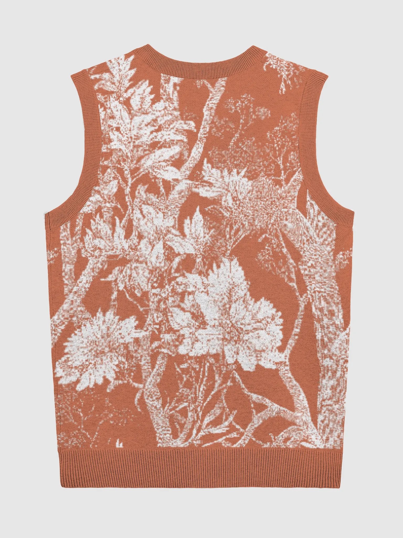 Floral Fusion Knitted V-Neck Vest product image (2)