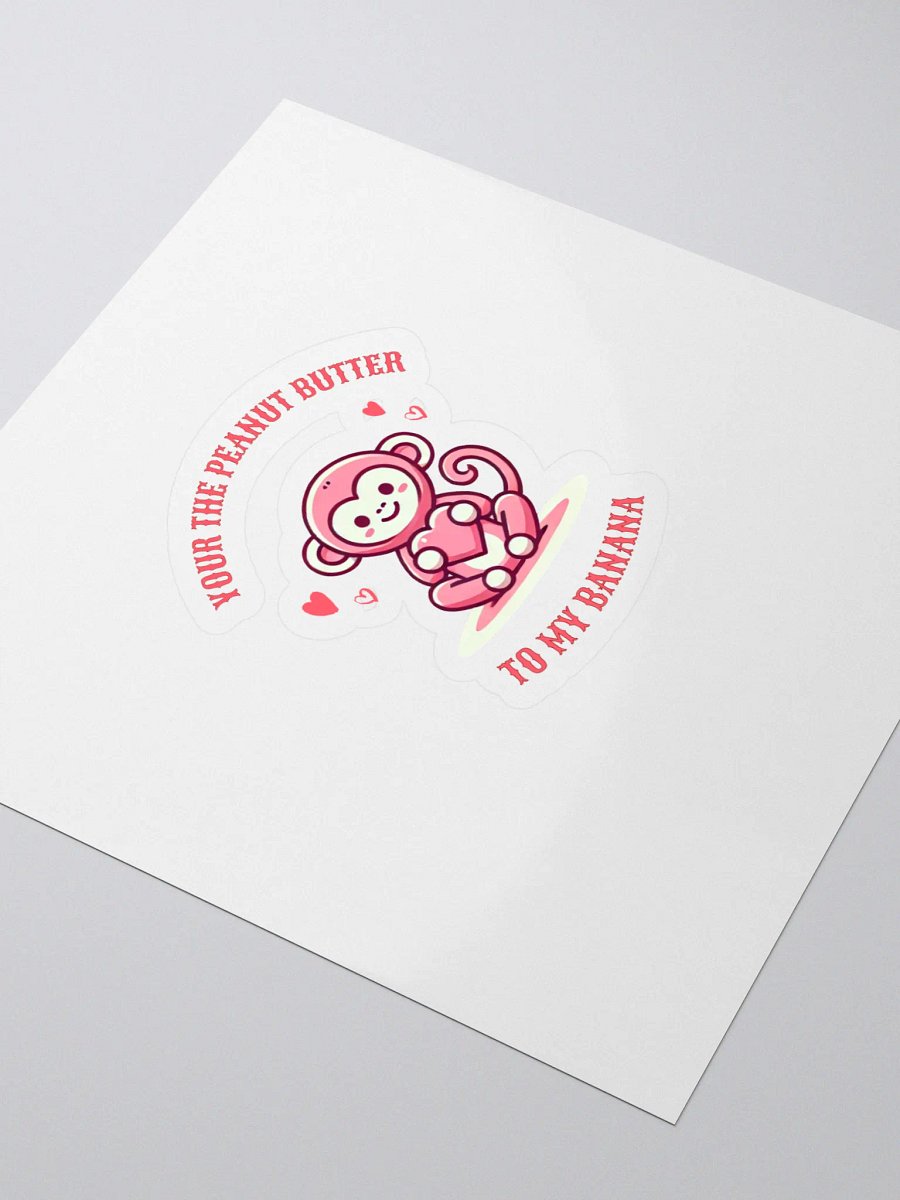Cute Monkey Love Sticker product image (3)