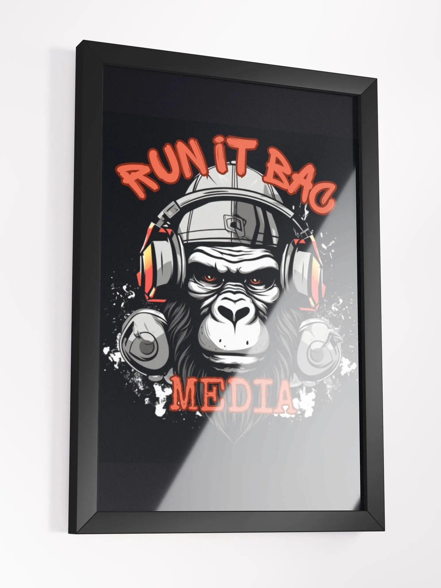 RUN It BAC Media Wall Poster Black product image (3)