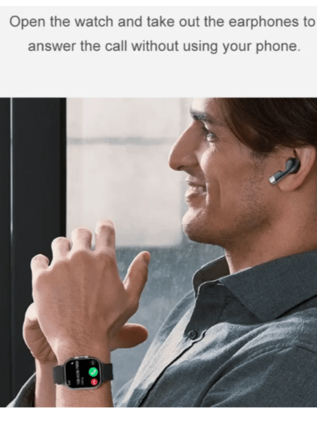 New 2-in-1 Smart Watch Bundle with TWS Earbuds product image (6)