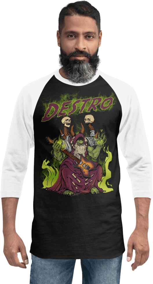 Baseball Raglan - Orc Warlock product image (2)