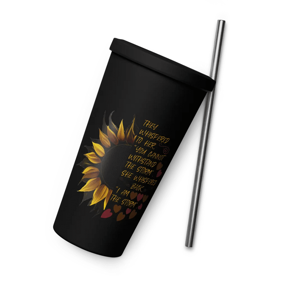 I Am the Storm Sunflower Insulated Tumbler product image (9)