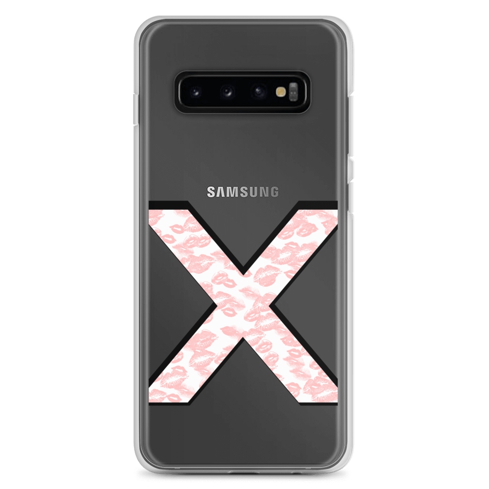 White X Pink Lipstick Kisses | Phone Case S product image (1)