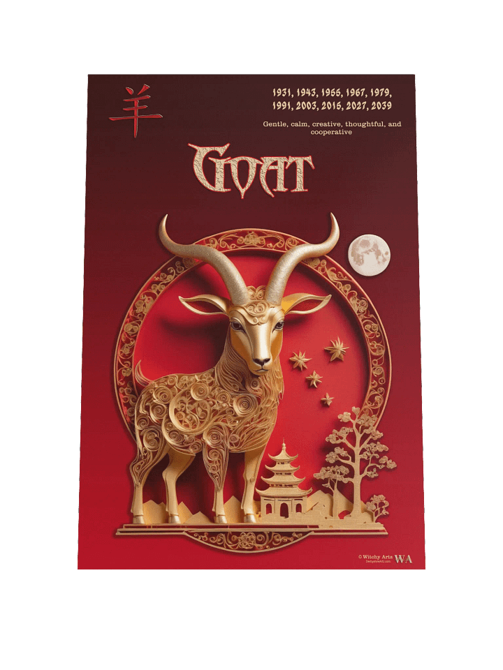 Chinese Zodiac Poster - GOAT product image (1)