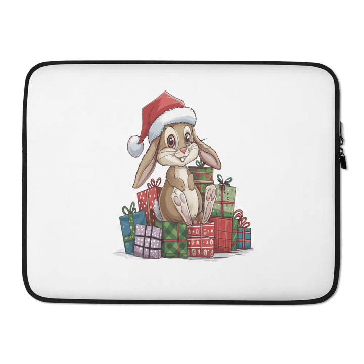 Santa Bunny Laptop Sleeve product image (2)
