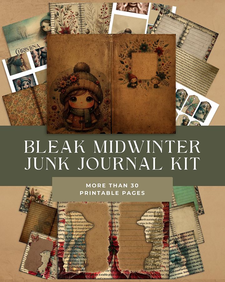 Bleak Midwinter Junk Journal Kit product image (1)