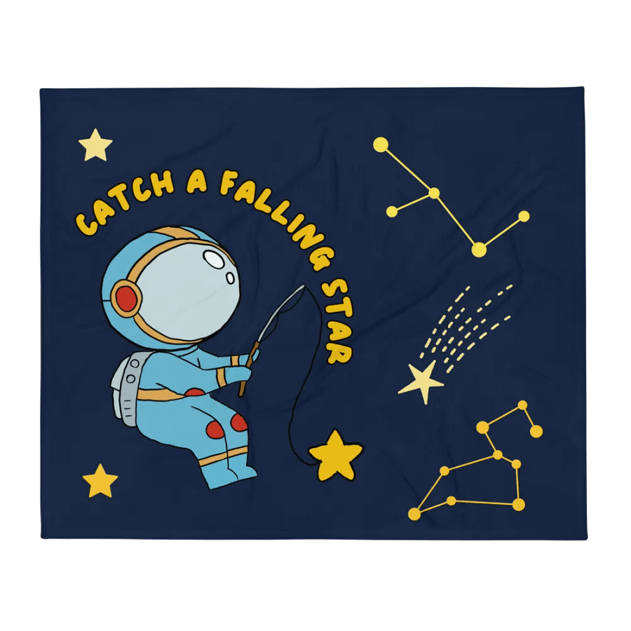 Space Angler Throw Blanket product image (2)