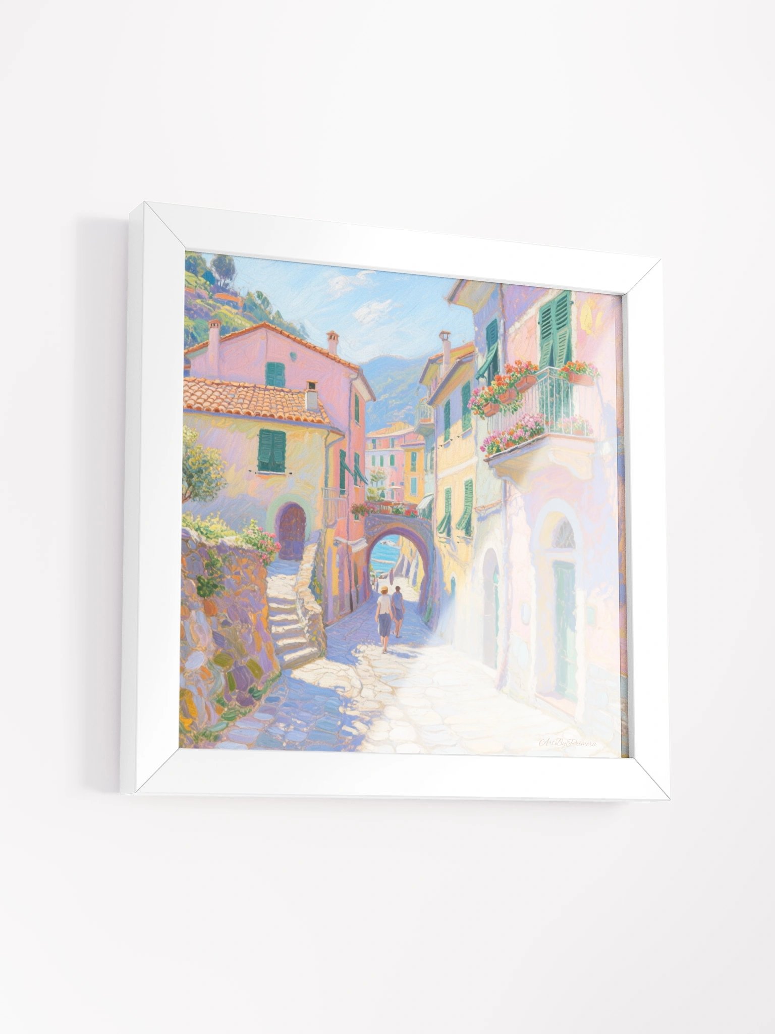 Vernazza Balcony Arch View - Framed Poster product image (12)
