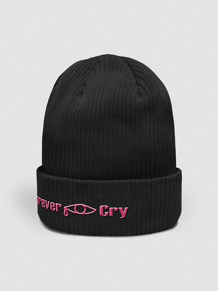 Forever Cry - Pink #2 - Beechfield Organic Ribbed Beanie product image (2)