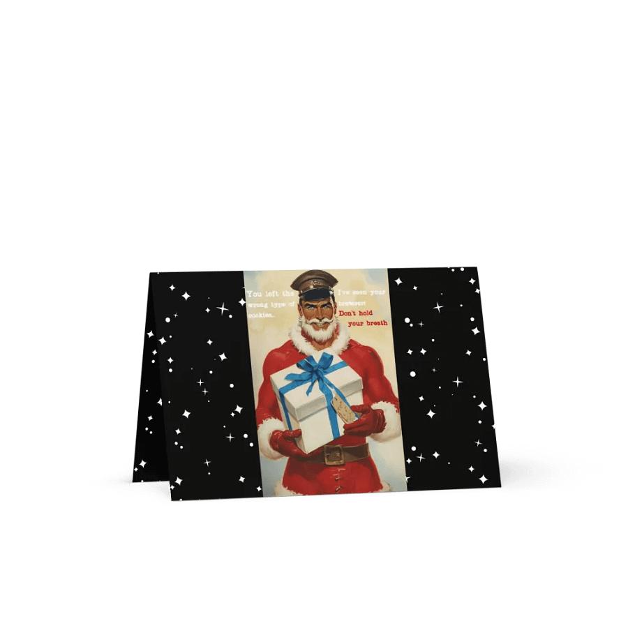 Wrong Cookies Leather Daddy Christmas Pride Graphic Design Funny Christmas Card product image (1)