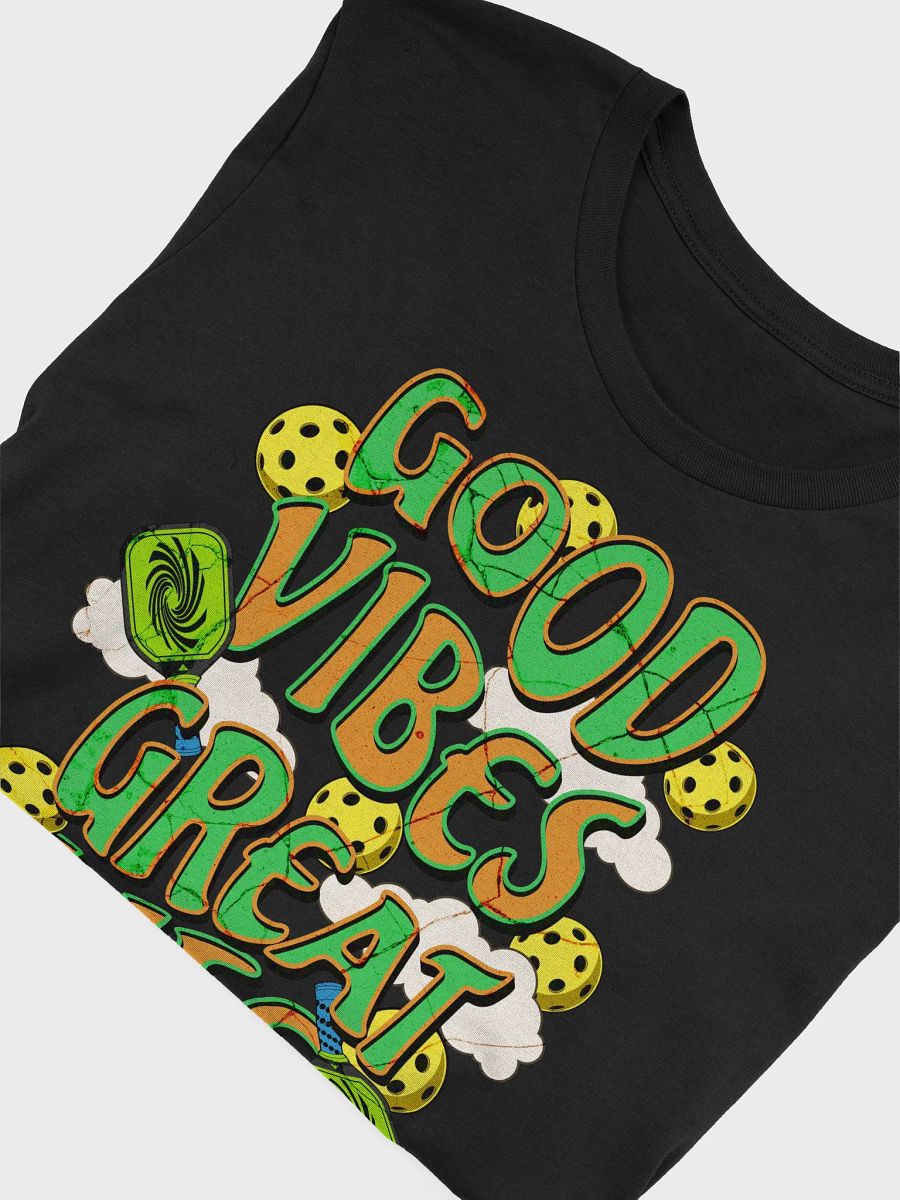 Good Vibes Great Life Pickleball Graphic T-Shirt product image (6)