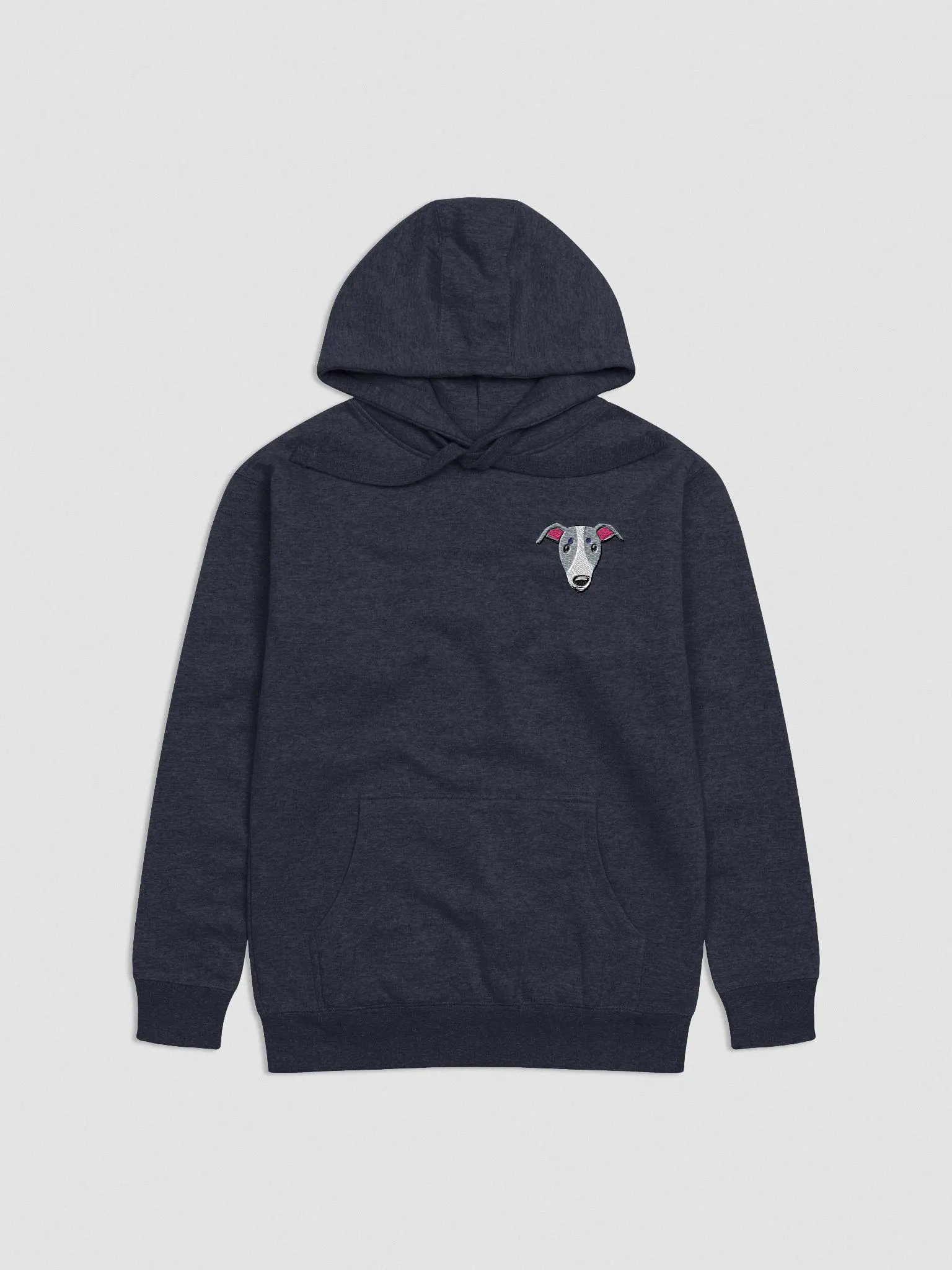 Stylized Whippet Dog Face Premium Hoodie product image (1)