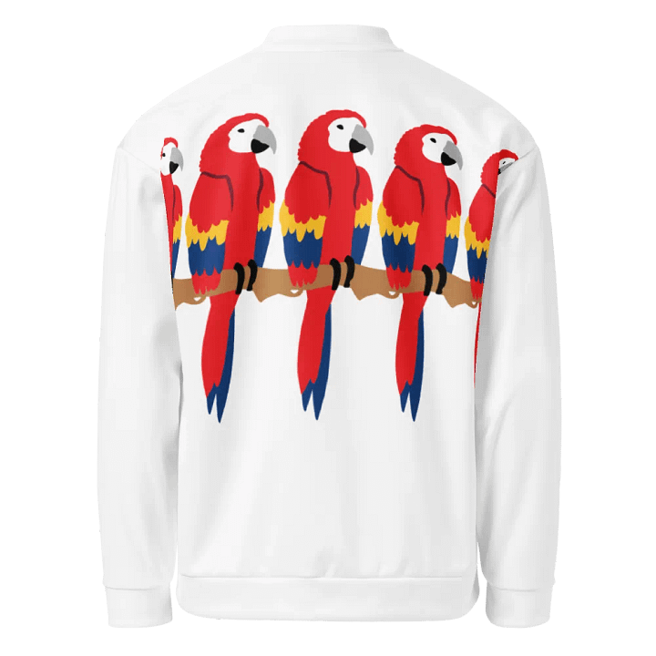 Vibrant Parrot Perch Bomber Jacket product image (2)