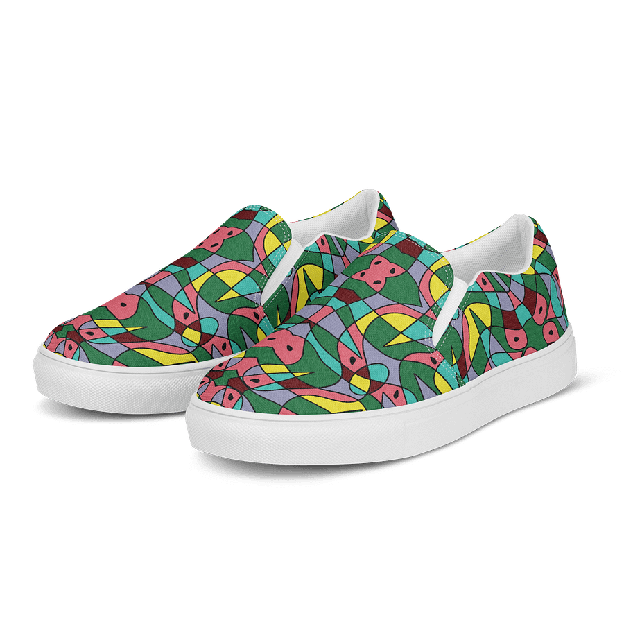 Watermelon Bloom – Women's Slip-On Canvas Shoes product image (3)