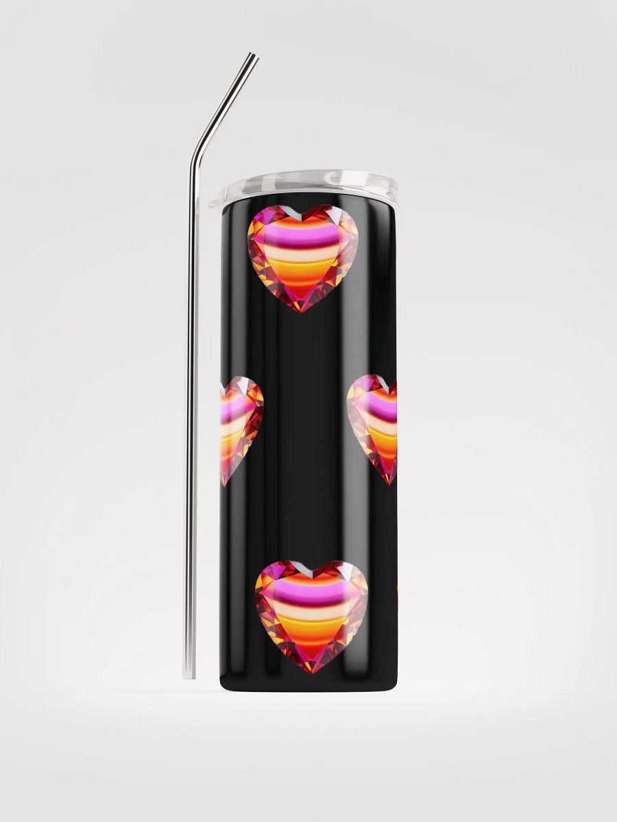 Sunset Hearts Stainless Steel Tumbler product image (2)