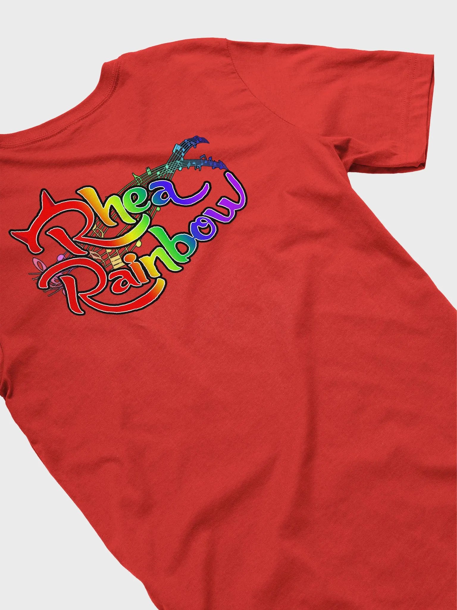 🌈Rhea Rainbow LIVE Red Supersoft T-Shirt! product image (4)