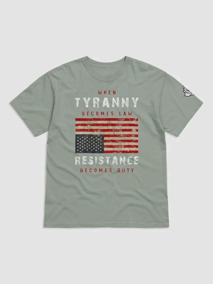 Tyranny / Resistance Men's Heavyweight Tee - A product image (4)