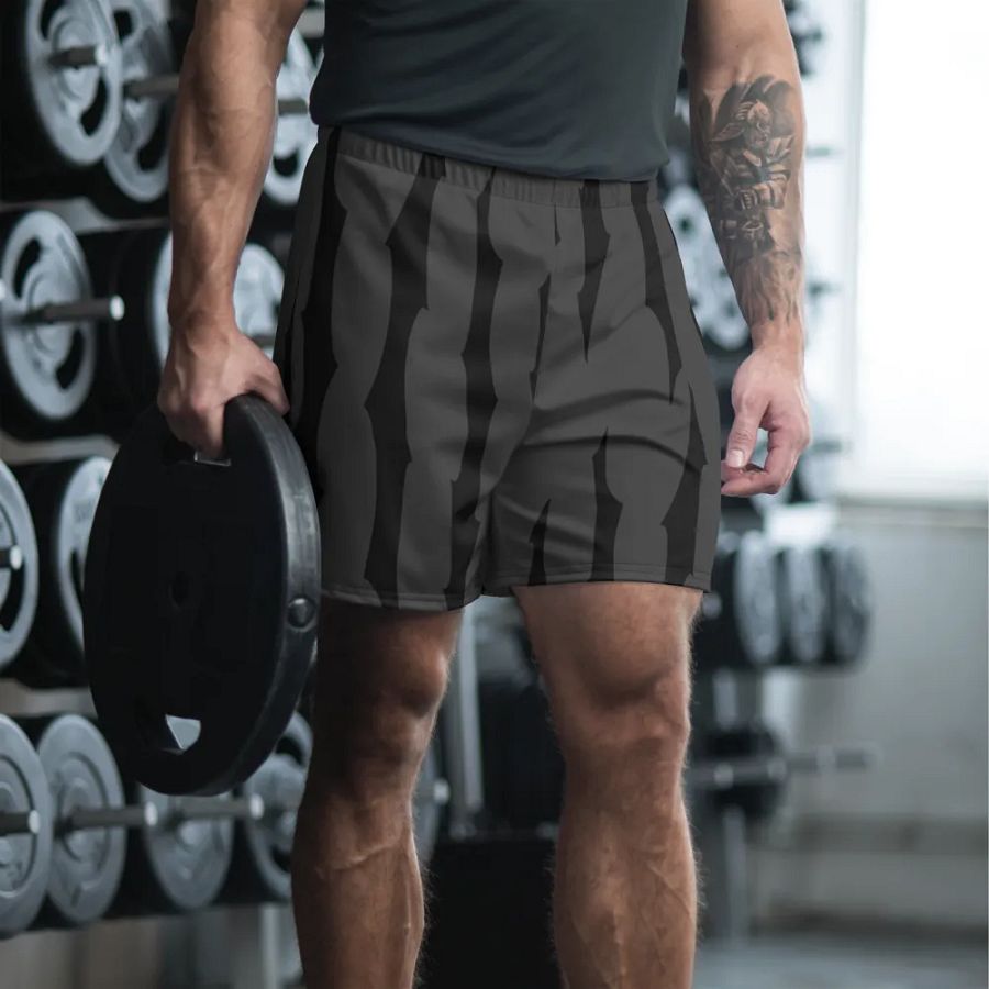 [ ITZJOEL44 ] GRAY/BLACK Athletic Shorts product image (3)