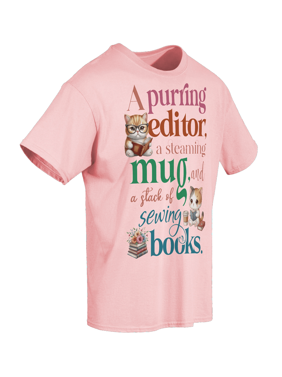 "A Purring Editor" Bookish Cats Graphic Tee product image (76)