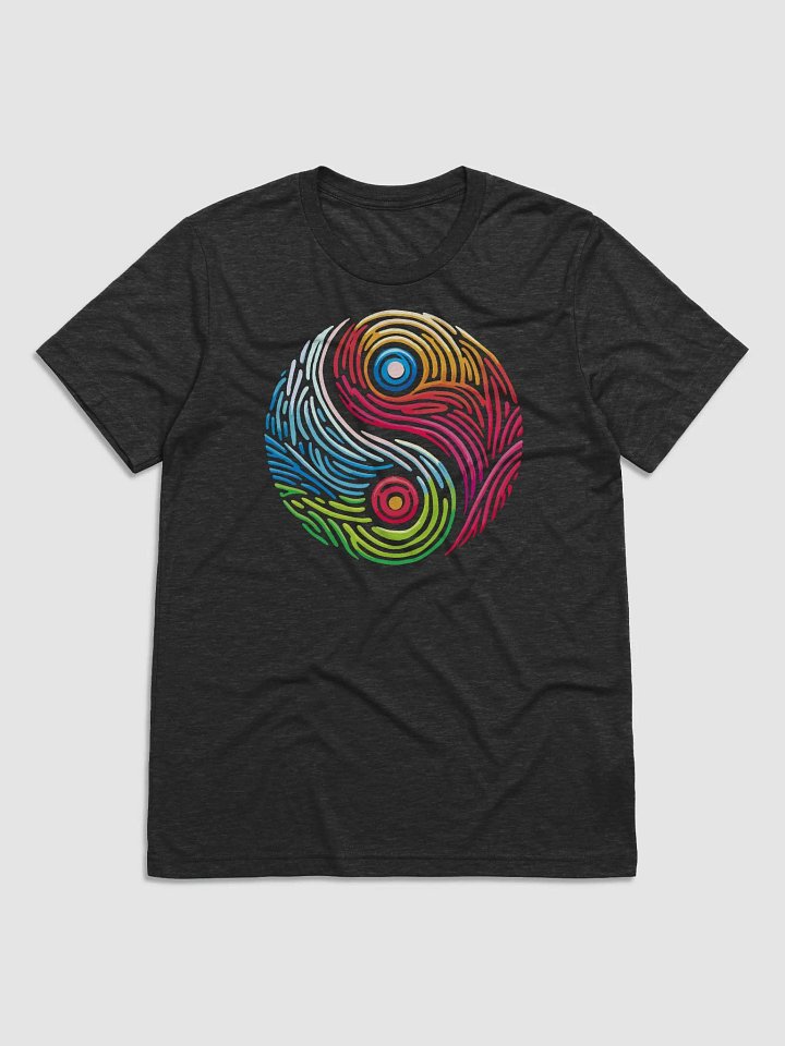 Spiral Balance Tee | Multi-Color Sacred Yin Yang Art product image (1)