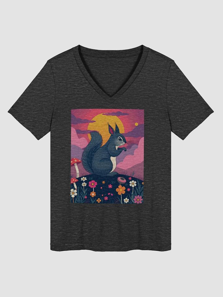 Whimsical Squirrel Hill Women's V-Neck Tee product image (1)