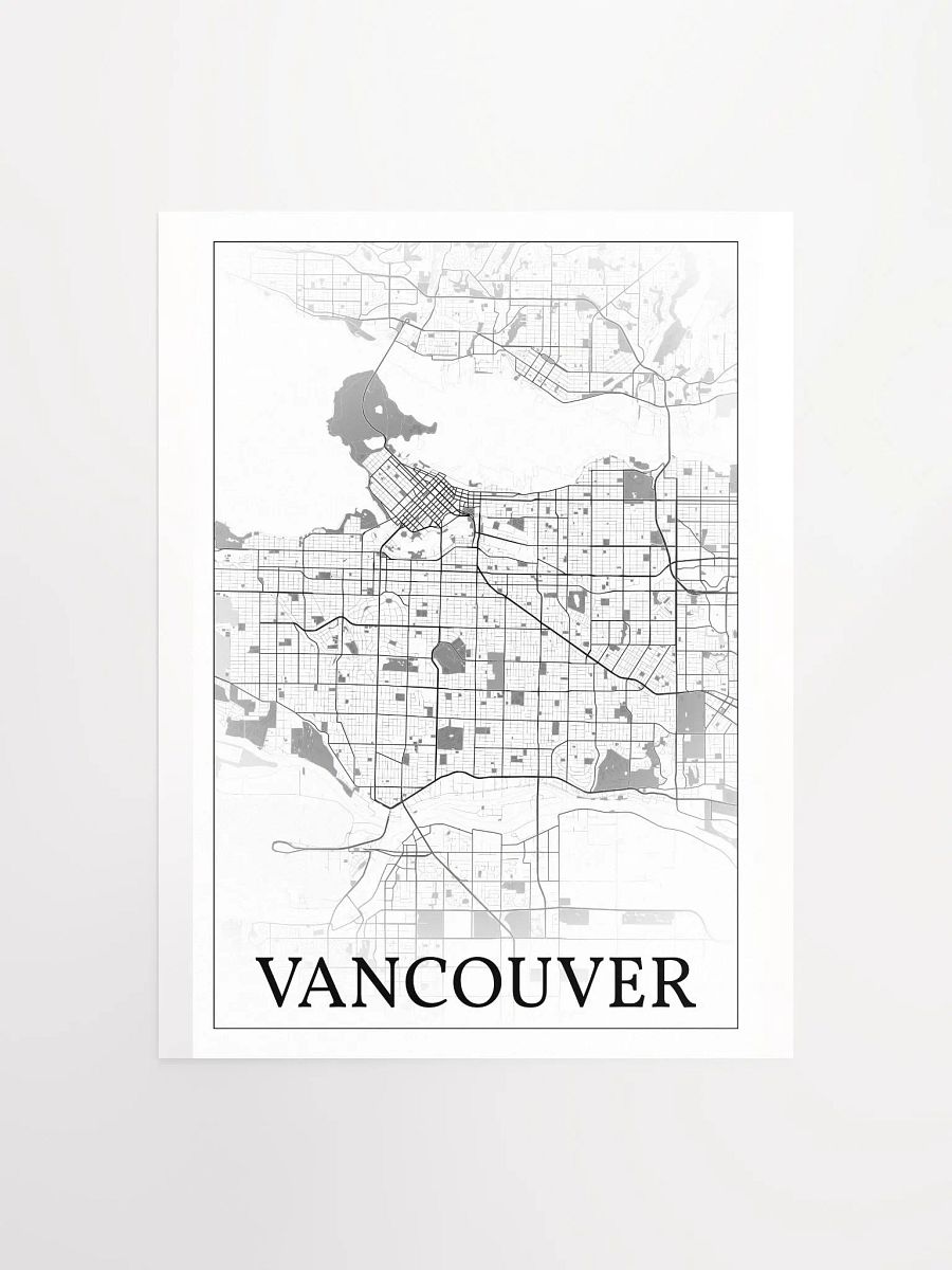 Vancouver, Canada, city map print product image (1)