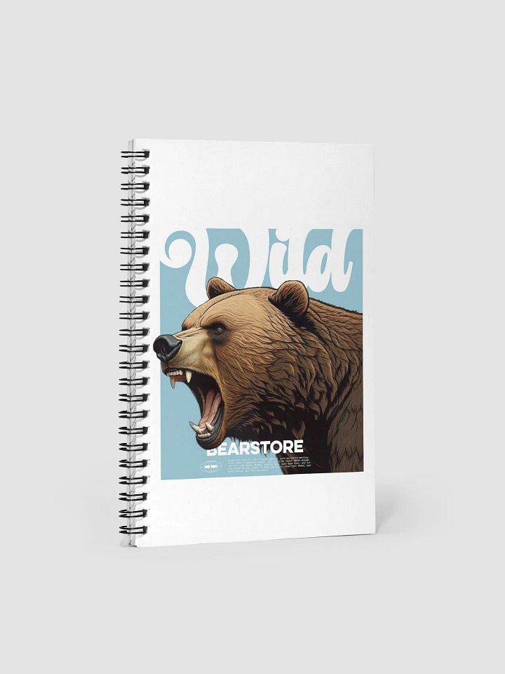 Wild Bear Spiral Notebook product image (1)