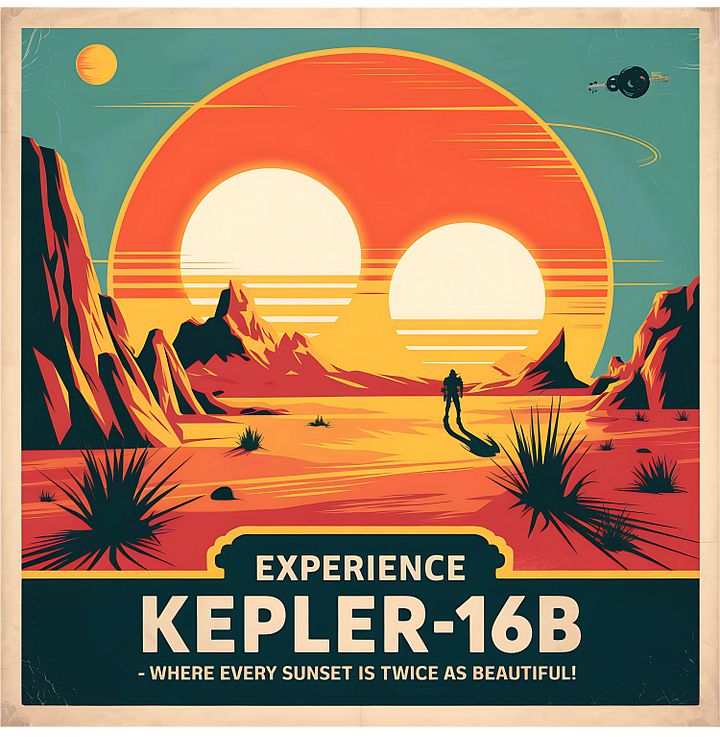 Kepler-16b Travel Poster product image (2)
