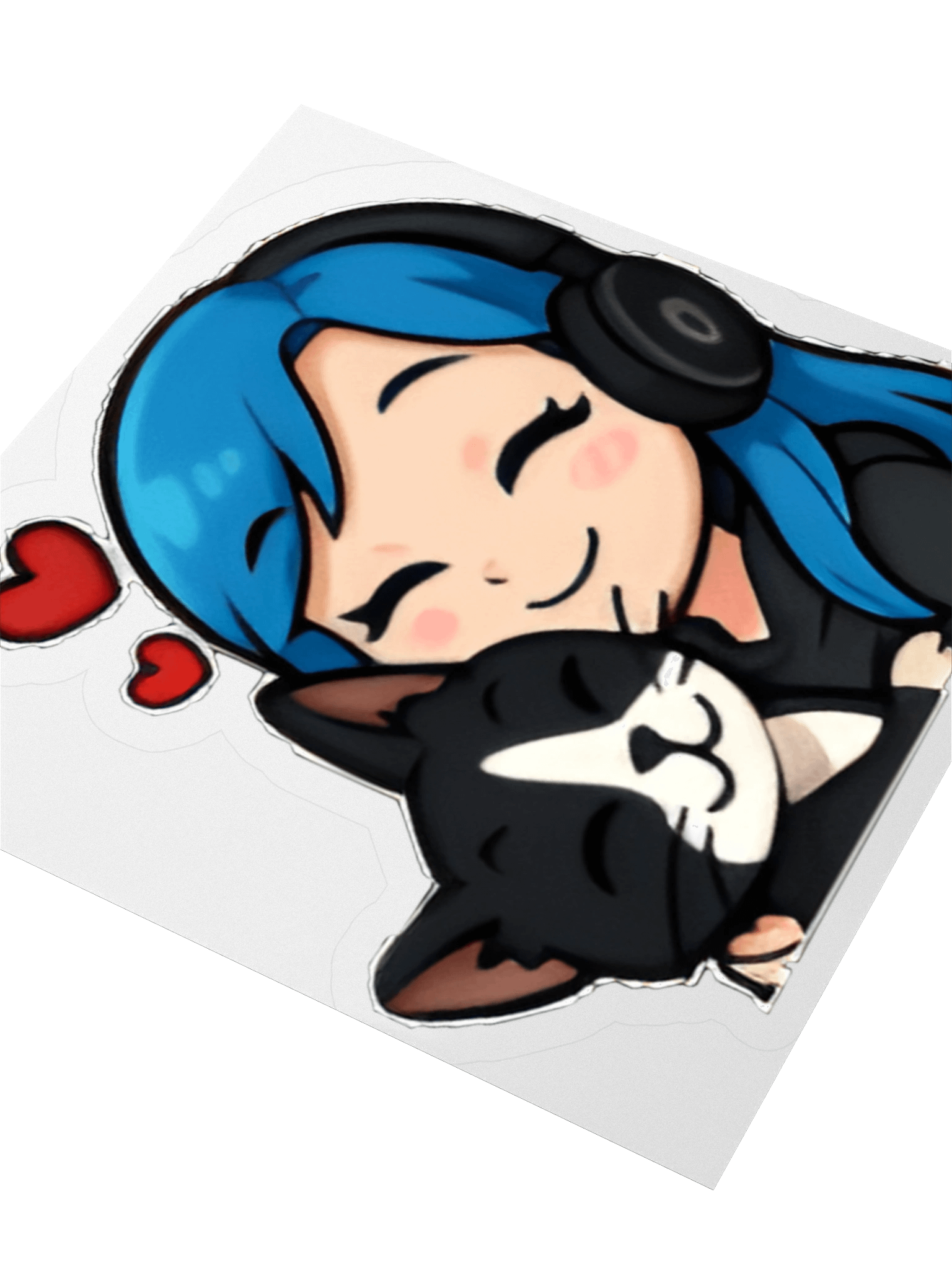 Kitty Cuddles Kiss Cut Stickers product image (5)
