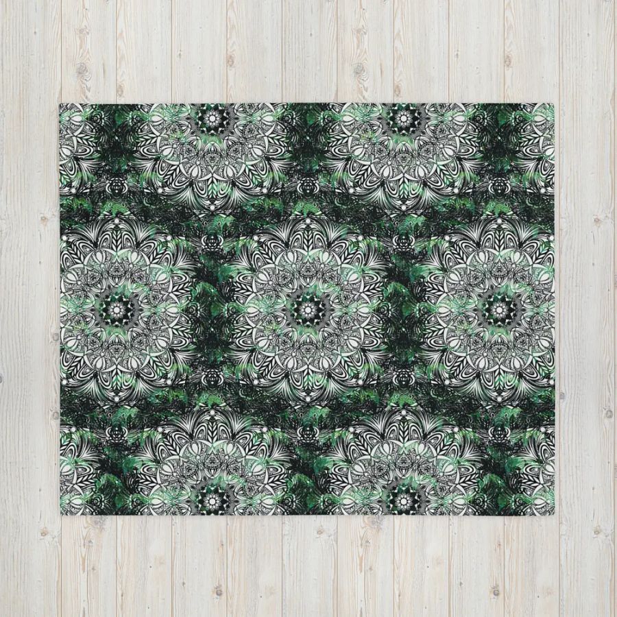 Foliage Fantasy Throw Blanket product image (6)