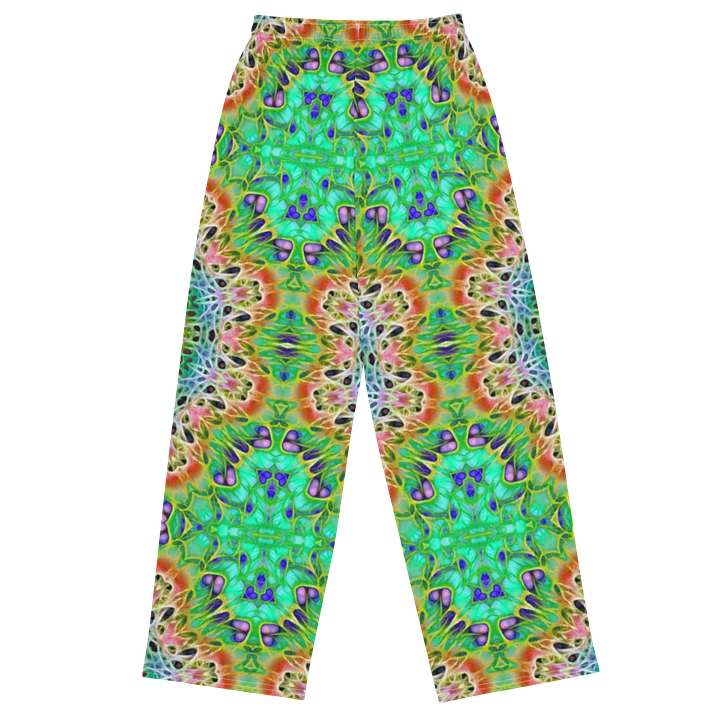 Green Orange Kaleidoscope Wideleg Pants product image (1)
