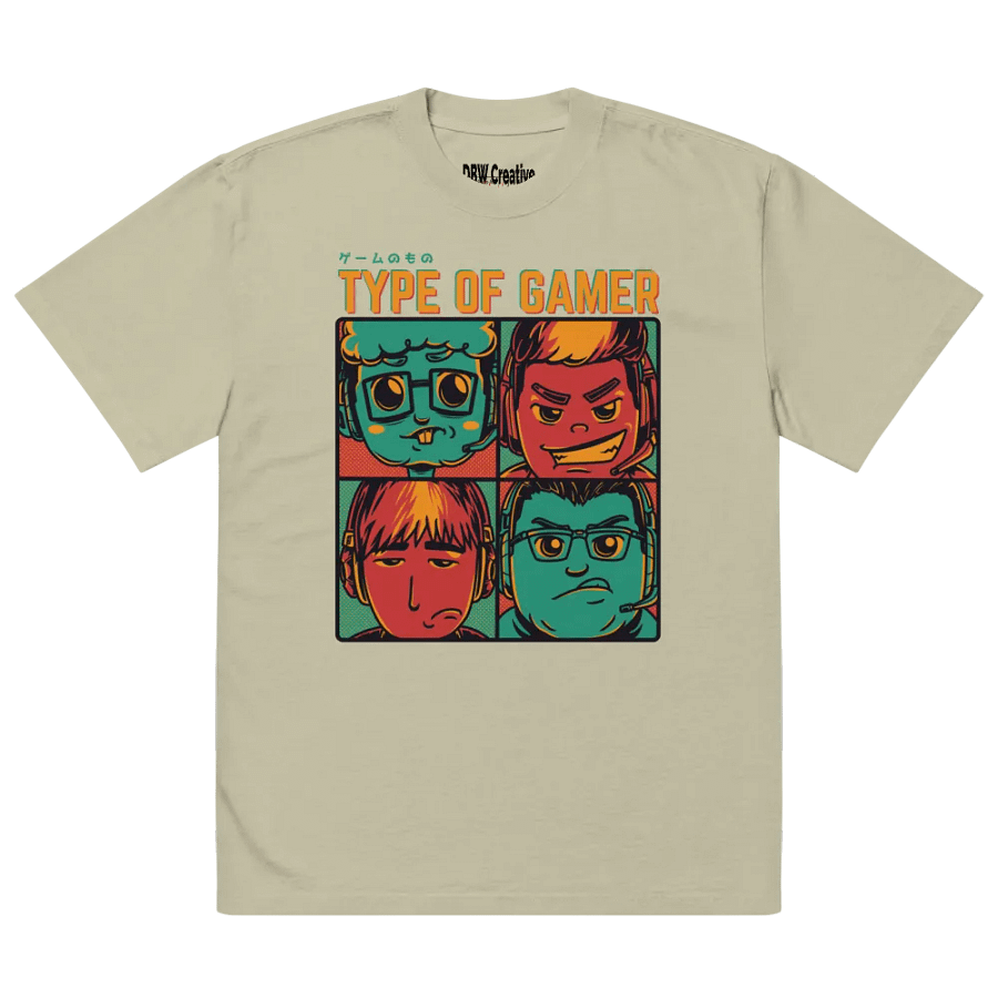 Gamer Types Oversized T-Shirt product image (9)