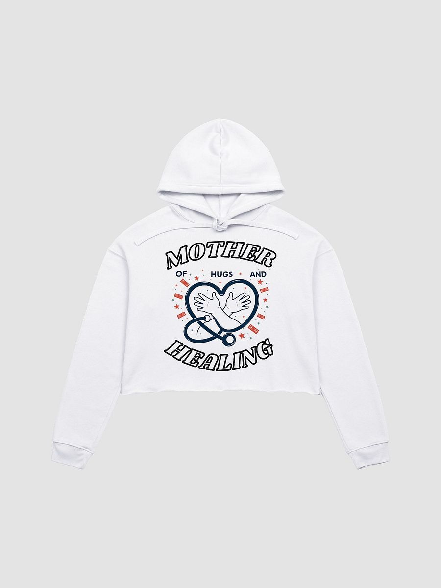 mother of Hugs and healing, Stethoscope Crop Hoodie product image (2)