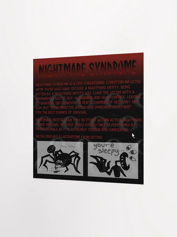 Nightmare Syndrome Website Square Matte Poster product image (2)