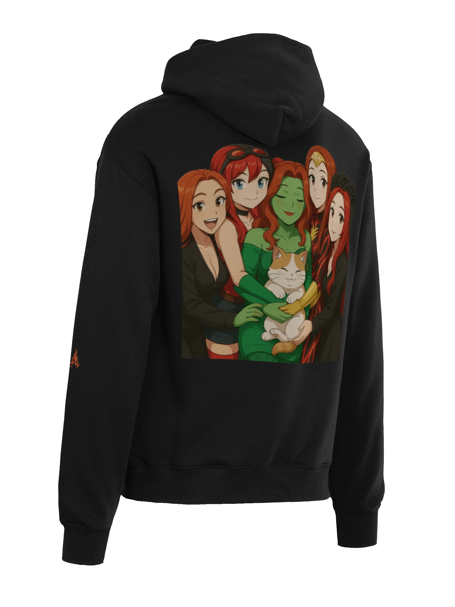 Red's Hearth Unisex Heart Oversized Hoodie product image (6)