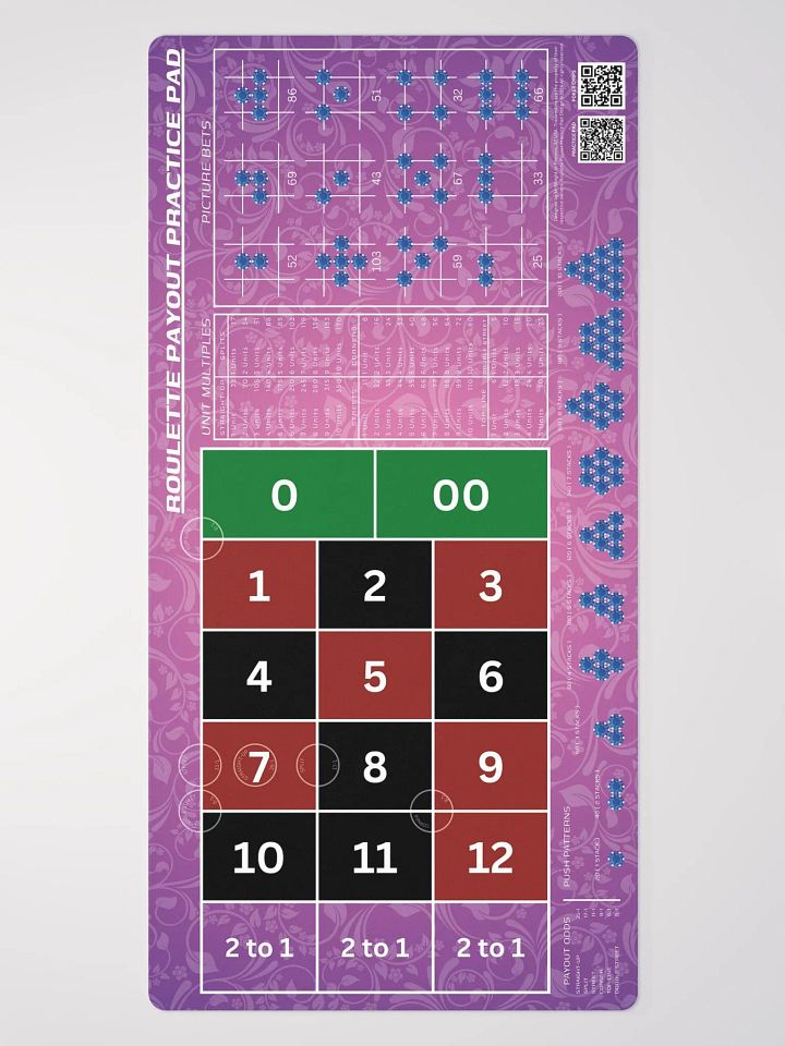 Roulette Payout Practice Pad - Alma Pink Fade product image (2)