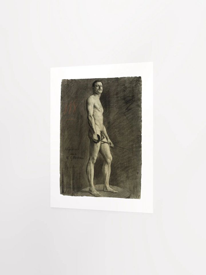 The Naked Fencer By Arthur-Joseph Guenoiot (1885) - Print product image (2)