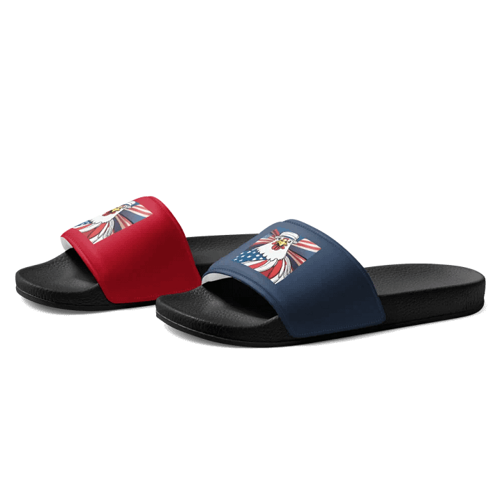 Patriotic Rooster Men's Slides product image (2)