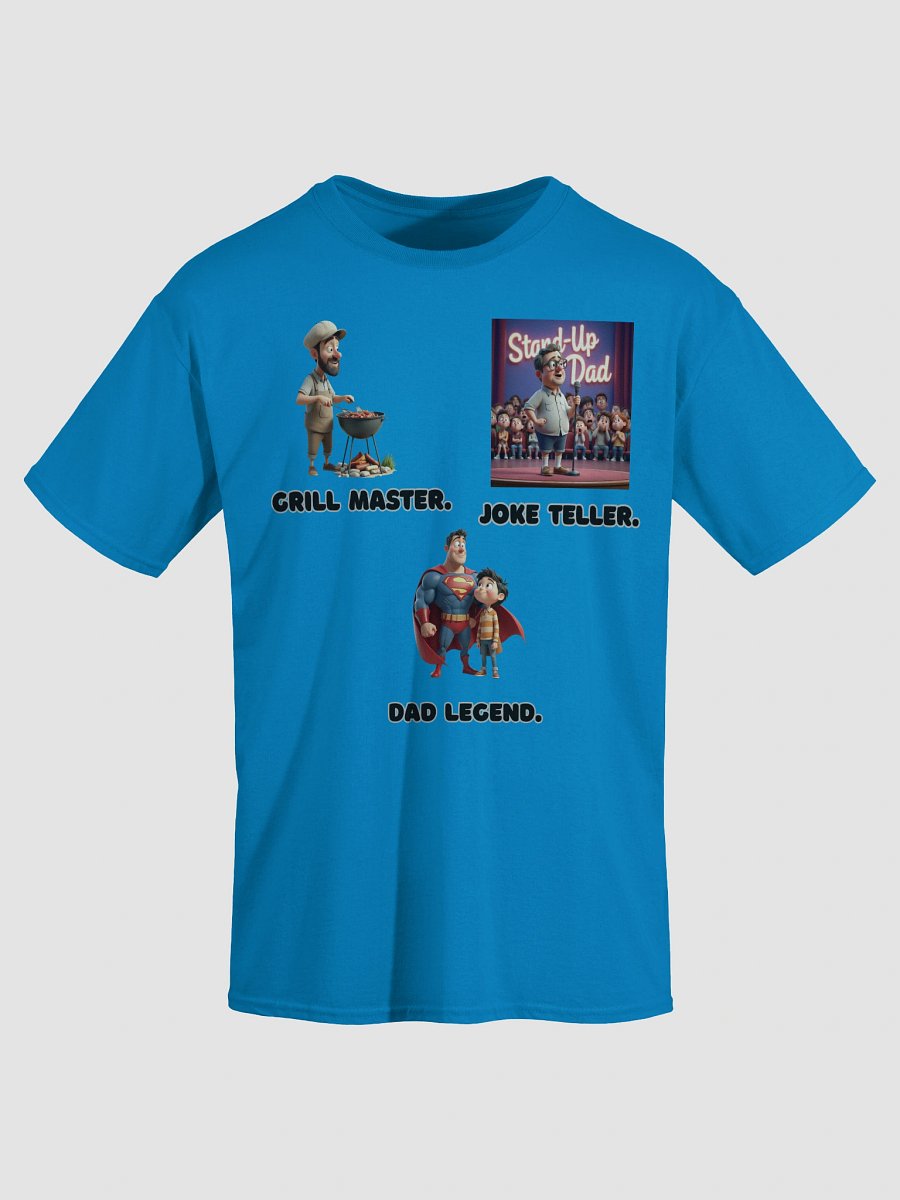 Grill Master. Joke Teller. Dad Legend. – Funny Father’s Day Cartoon Art product image (3)