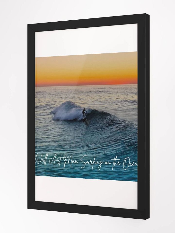 Ocean Surfing Framed High-Quality Matte Poster (in) product image (2)