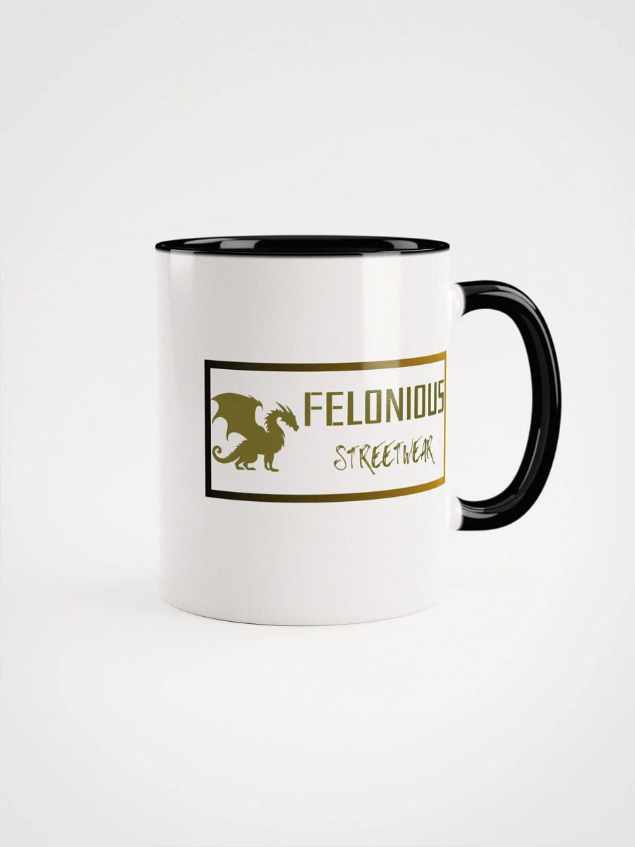 Felonious Streetwear Dragon Gold Logo Ceramic Mug product image (11)