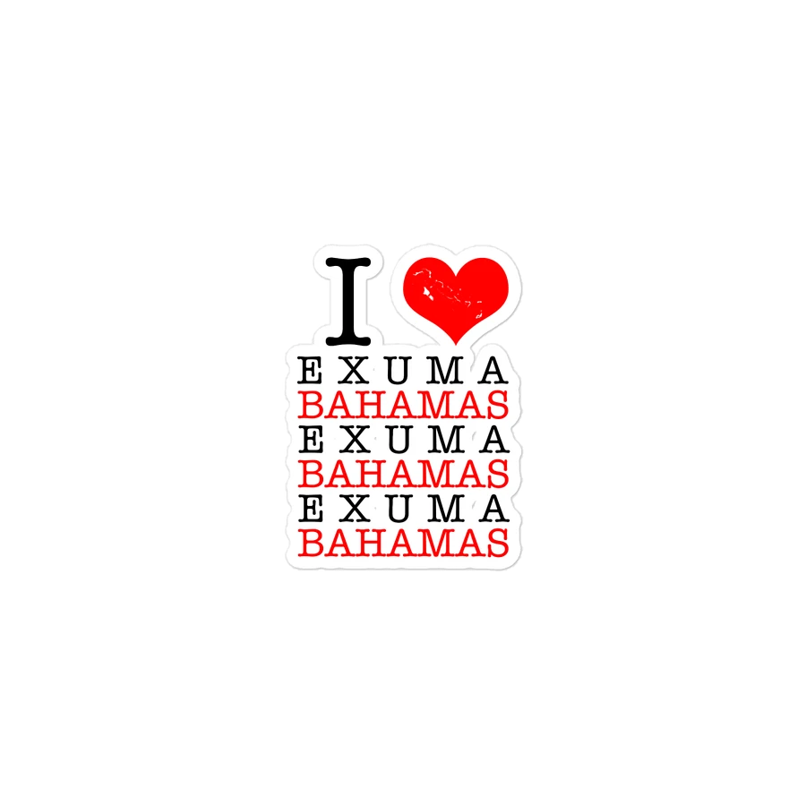 Bahamas Magnet : I Love Exuma Bahamas : Heart Bahamas Map product image (2)