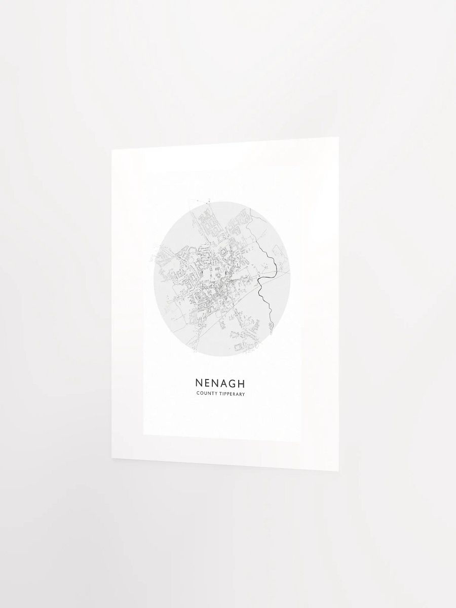 Nenagh: Unframed Poster Map (Circular) product image (10)