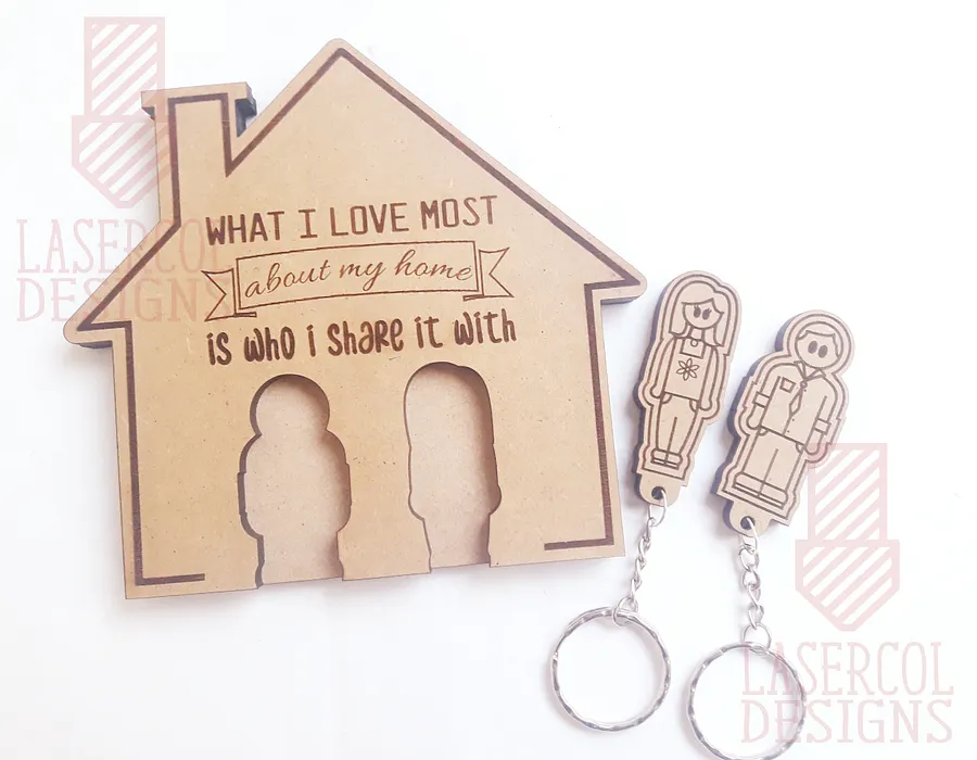 Wall Key Holder - Laser Cut Files product image (2)