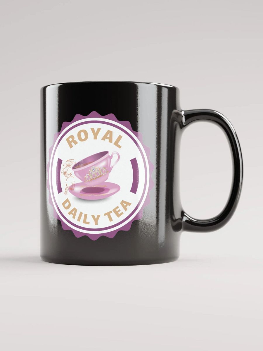 Royal Daily Tea Badge Mug Black product image (1)