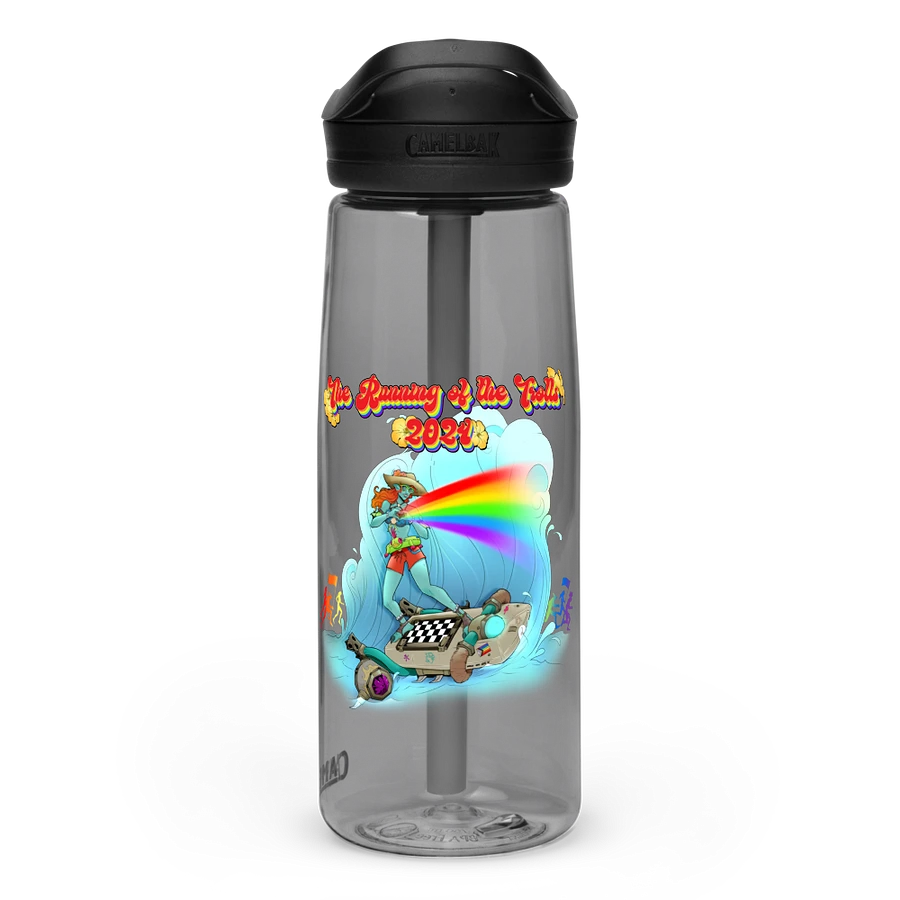 Running of the Trolls Rainbow Sports Waterbottle - by Mischi product image (1)