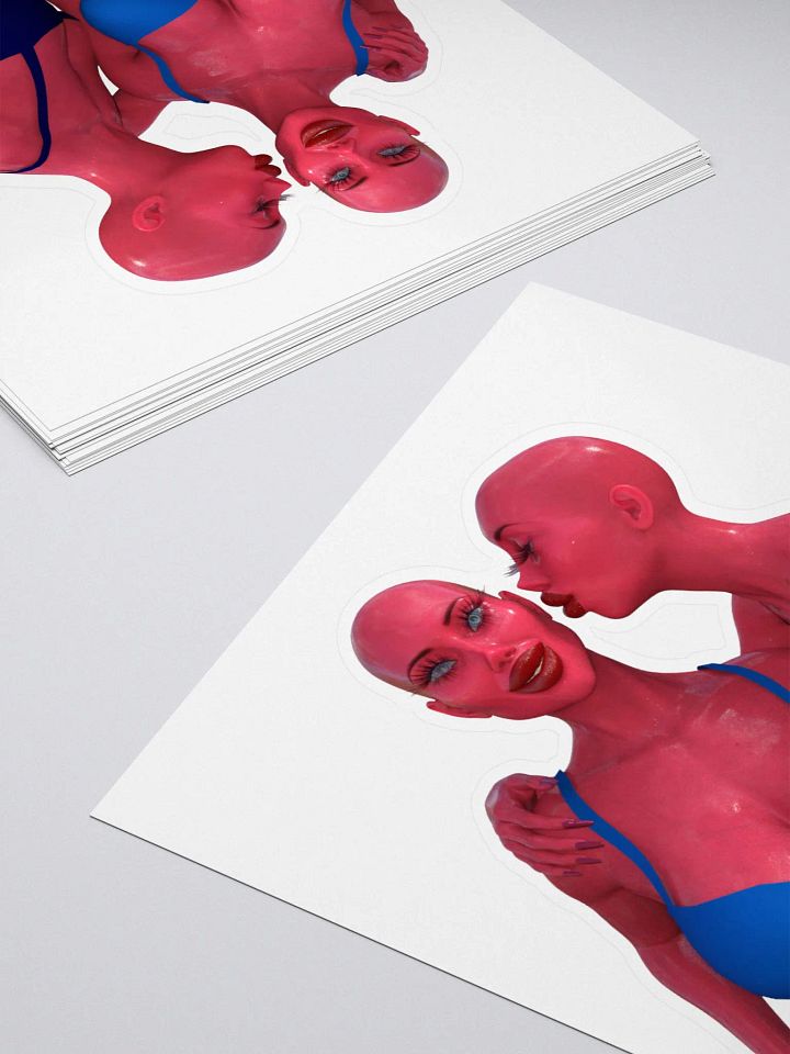 Pink Plastic Twins Stickers product image (2)