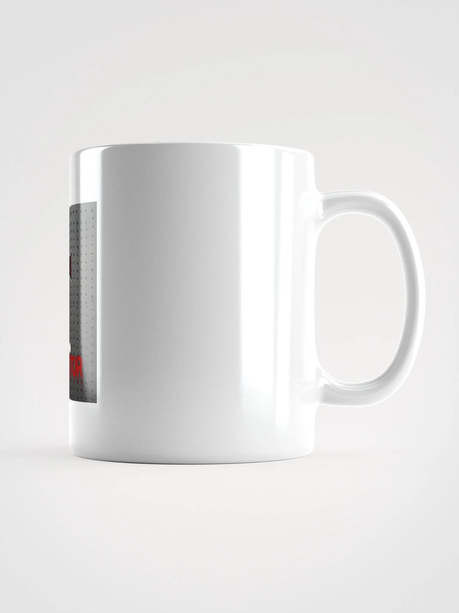 T as in traitor white glossy stainless steel mug by dark alphabet product image (3)