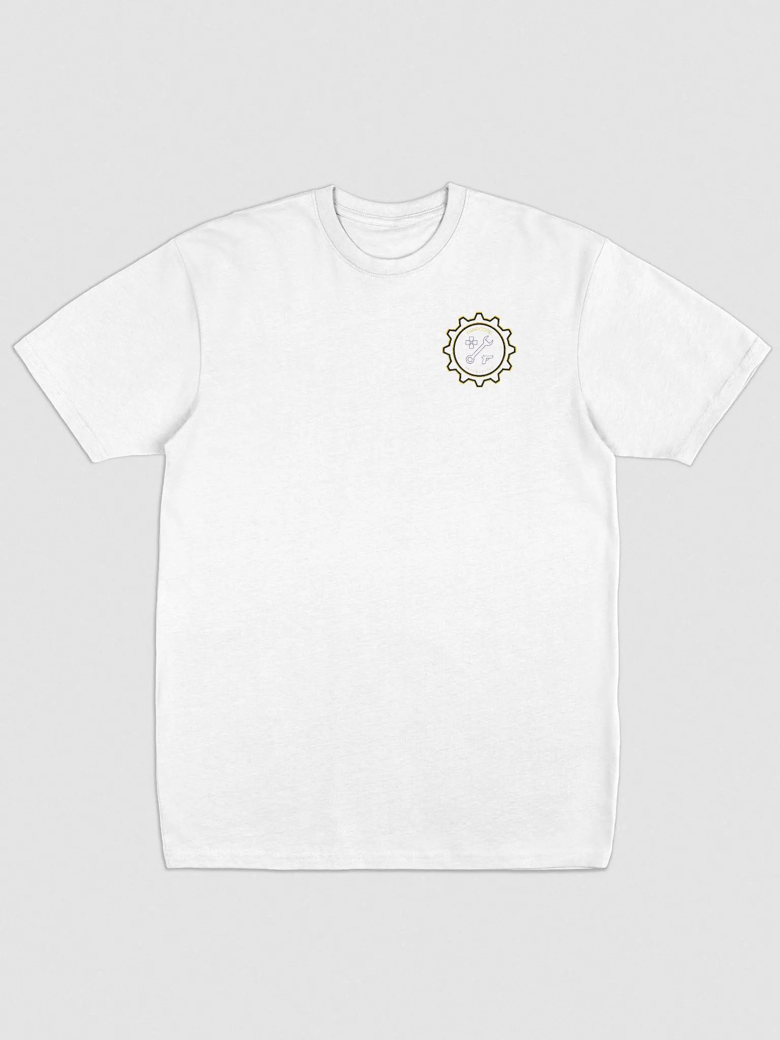 White Embroidered Cotton TCI Tee product image (1)