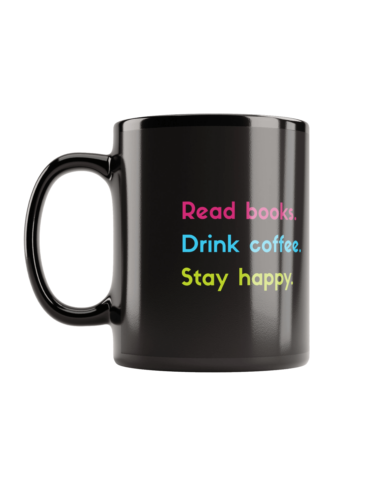 Happy Reader's Coffee Mug (Black) product image (12)
